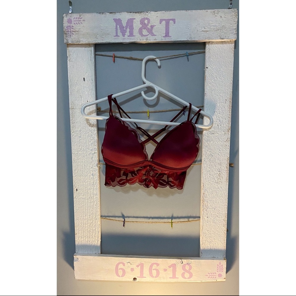 Crimson Lacy Bralette